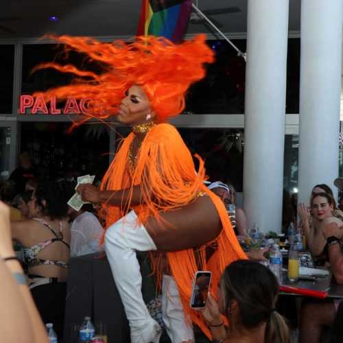 Elishaly D'witshes in a captivating drag performance at Palace South Beach