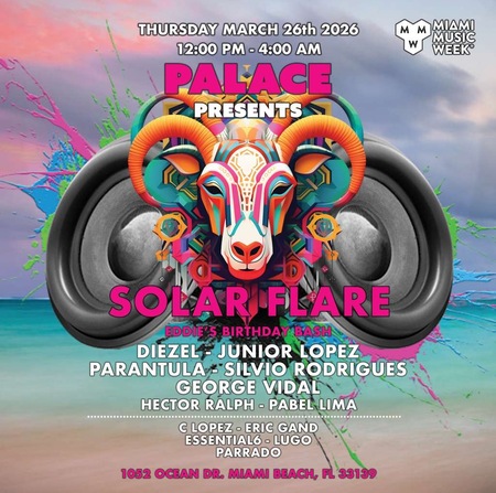 DIEZEL performing at Solar Flare rooftop party during Miami Music Week at Palace South Beach Miami