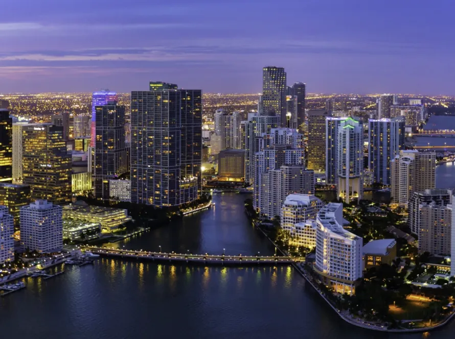 Downtown Miami skyline view representing top events and nightlife in Miami